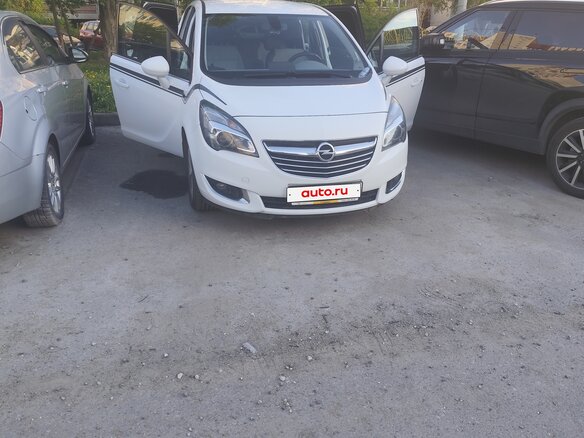 2014 Opel Meriva B Рестайлинг, белый - вид 3