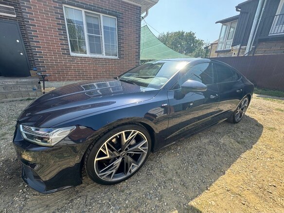 2019 Audi A7 50 TDI II (4K), синий, 5300000 рублей - вид 18