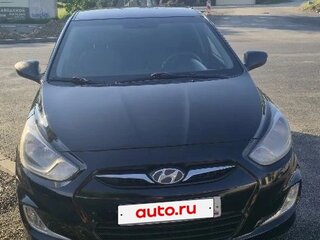 2013 Hyundai Solaris I, чёрный, 730000 рублей, вид 1
