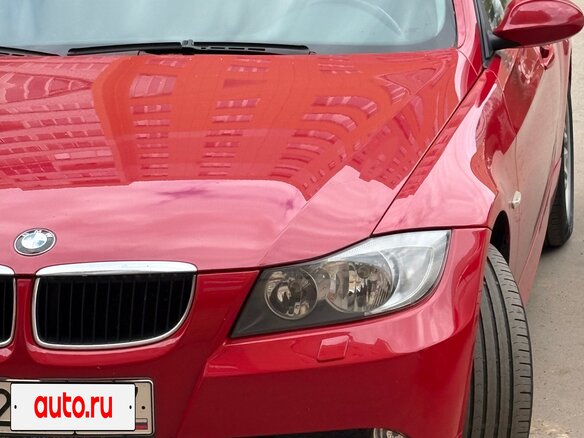 2005 BMW 3 серии 320i V (E90/E91/E92/E93), красный, 880000 рублей - вид 2