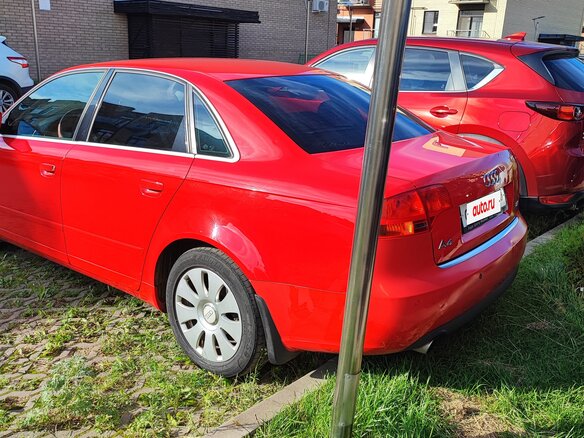 2006 Audi A4 III (B7), красный, 700000 рублей - вид 4