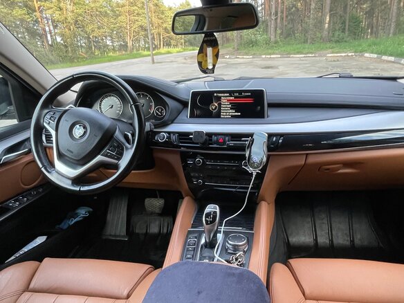 2015 BMW X6 30d II (F16), белый, 3100000 рублей - вид 8