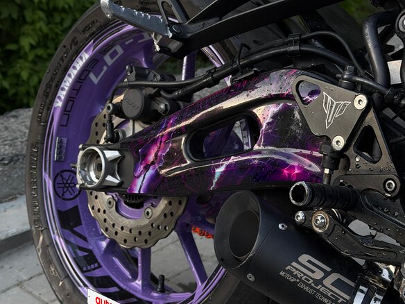 2019 Yamaha MT-07 (FZ-07), фиолетовый, 699000 рублей - вид 12
