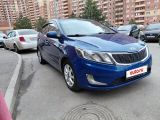 2011 Kia Rio 4-speed III, синий, 650000 рублей, вид 4