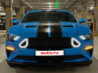 2019 Ford Mustang VI Рестайлинг, голубой, 3450000 рублей, вид 3