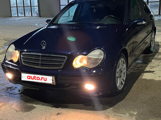 2000 Mercedes-Benz C-Класс 180 II (W203), синий, 500000 рублей, вид 3