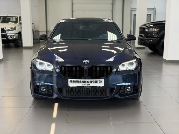 2014 BMW 5 серии 520i VI (F10/F11/F07) Рестайлинг, синий, 2350000 рублей - вид 7