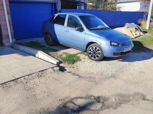 2006 Lada (ВАЗ) Kalina I, синий, 125000 рублей