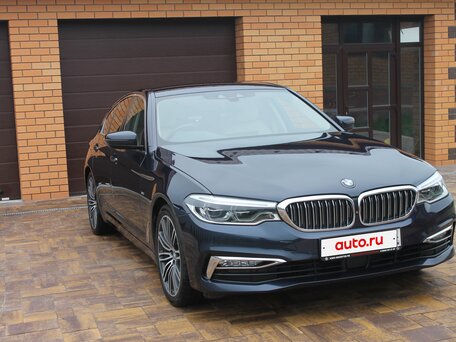 2017 BMW 5 серии 520d VII (G30/G31/G38), синий, 3150000 рублей, вид 4