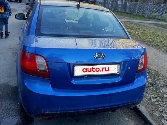 2010 Kia Rio II Рестайлинг, синий, 430000 рублей - вид 5