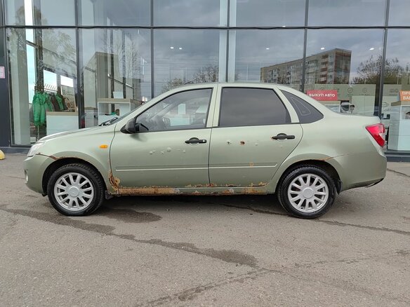 2013 Lada (ВАЗ) Granta I, зелёный, 160000 рублей - вид 7