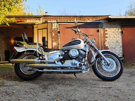 1999 Yamaha XVS400 Drag Star, белый, 380000 рублей, вид 2
