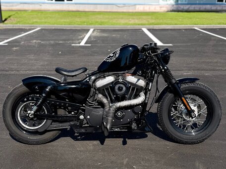 2010 Harley-Davidson Forty-Eight, чёрный, 870000 рублей, вид 5