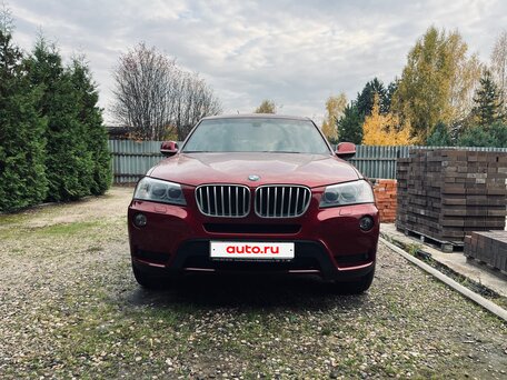 2013 BMW X3 28i xDrive II (F25), красный, 1650000 рублей, вид 2