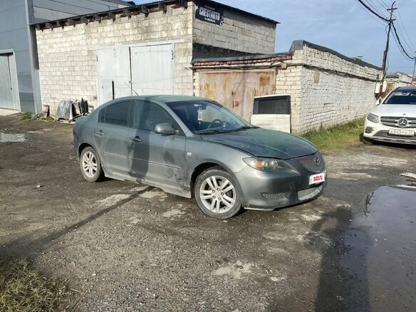 2006 Mazda 3 4-speed I (BK) Рестайлинг, серый, 620000 рублей - вид 1