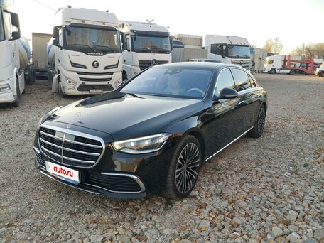 2021 Mercedes-Benz S-Класс 450 4MATIC VII (W223), чёрный, 9600000 рублей, вид 2