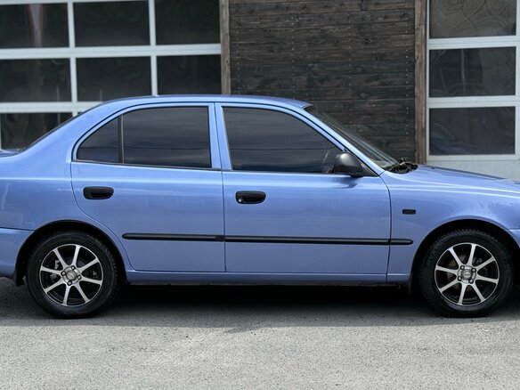 2004 Hyundai Accent ТагАЗ II, фиолетовый, 450000 рублей - вид 1