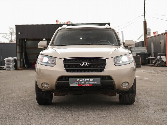 2008 Hyundai Santa Fe II, бежевый, 949000 рублей - вид 2