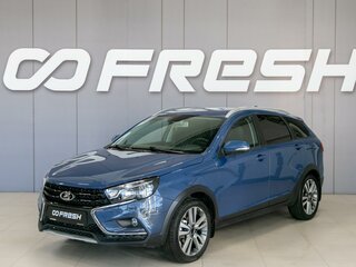 2018 Lada (ВАЗ) Vesta SW I, синий, 920000 рублей, вид 3