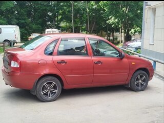 2006 Lada (ВАЗ) Kalina I, красный, 190000 рублей, вид 1