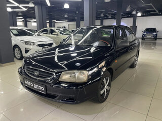 2007 Hyundai Accent ТагАЗ II, чёрный, 295000 рублей, вид 1