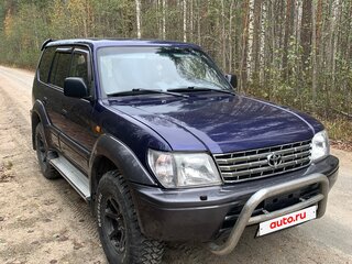 1998 Toyota Land Cruiser Prado 90 Series, синий, 1300000 рублей, вид 2