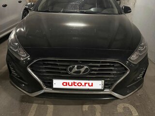 2017 Hyundai Sonata VII (LF) Рестайлинг, чёрный, 1600000 рублей, вид 2