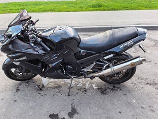 2006 Kawasaki ZZR 1400, чёрный, 750000 рублей, вид 3