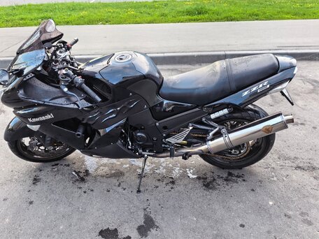 2006 Kawasaki ZZR 1400, чёрный, 750000 рублей, вид 3