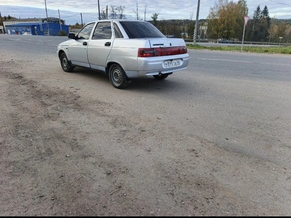 2007 Lada (ВАЗ) 2110, серебристый, 100000 рублей - вид 4