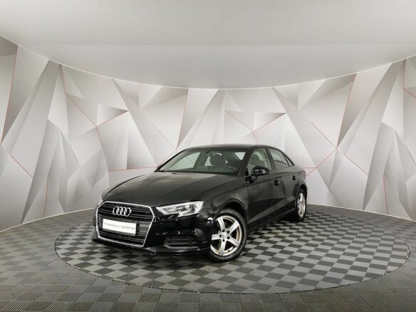 2017 Audi A3 III (8V) Рестайлинг, чёрный, 1260000 рублей
