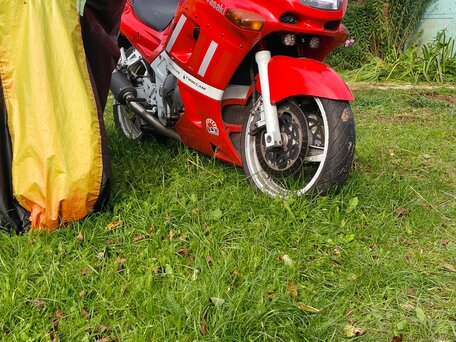 1995 Kawasaki ZZR 400, красный, 240000 рублей, вид 3