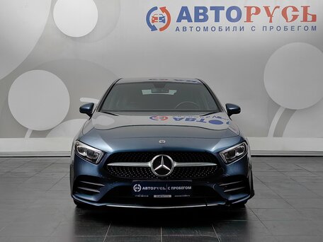 2019 Mercedes-Benz A-Класс 200 IV (W177), синий, 2170000 рублей, вид 3