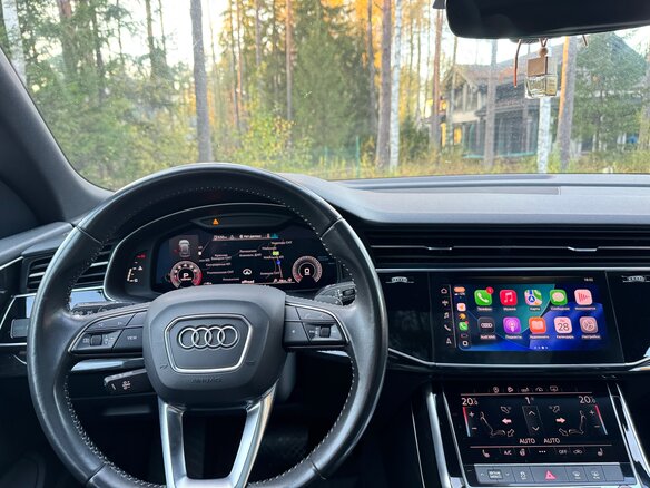 2018 Audi Q8 55 TFSI I (4M), белый, 4950000 рублей - вид 9