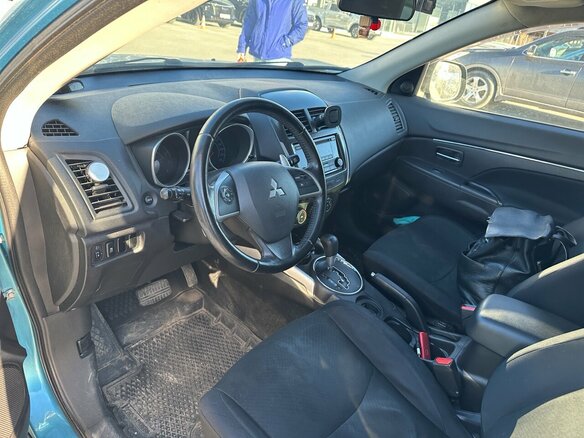 2013 Mitsubishi ASX I Рестайлинг, голубой, 1160000 рублей - вид 4