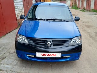 2009 Renault Logan I, синий, 370000 рублей, вид 1