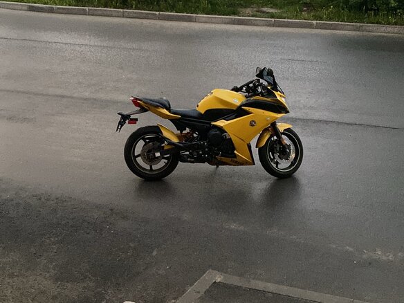 2009 Yamaha XJ6 (FZ6R), жёлтый, 400000 рублей - вид 1