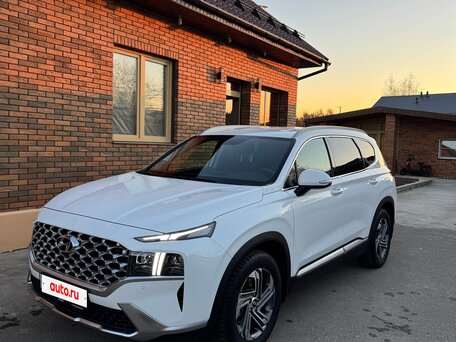 2021 Hyundai Santa Fe IV Рестайлинг, белый, 3300000 рублей, вид 1