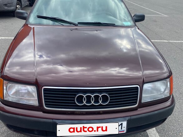 1992 Audi 100 IV (C4), красный, 445000 рублей - вид 1