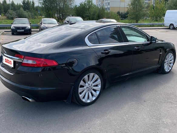 2008 Jaguar XF I, чёрный - вид 3