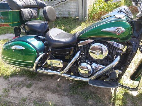 1998 Kawasaki VN1500 Vulcan, зелёный, 540000 рублей, вид 5