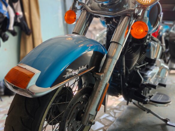 2011 Harley-Davidson Heritage, голубой, 1150000 рублей - вид 15