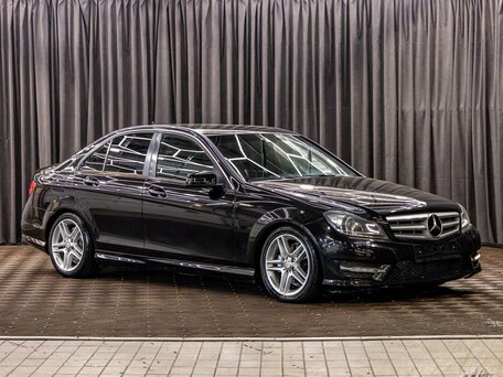 2012 Mercedes-Benz C-Класс 180 BlueEFFICIENCY III (W204) Рестайлинг, чёрный, 1315000 рублей, вид 3