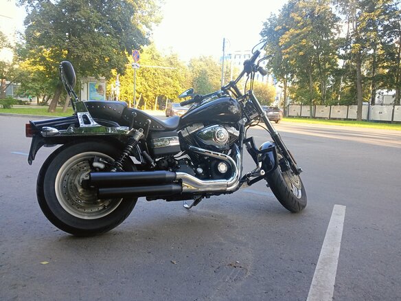 2008 Harley-Davidson Fat Bob, чёрный, 800000 рублей - вид 1
