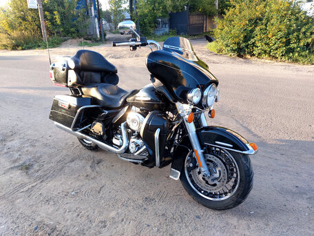 2012 Harley-Davidson Electra Glide, чёрный, 1150000 рублей, вид 1