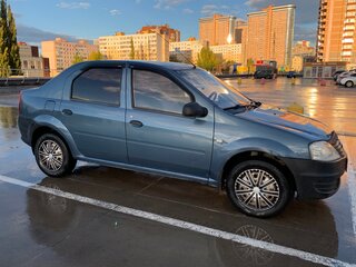 2011 Renault Logan I Рестайлинг, синий, 350000 рублей, вид 2