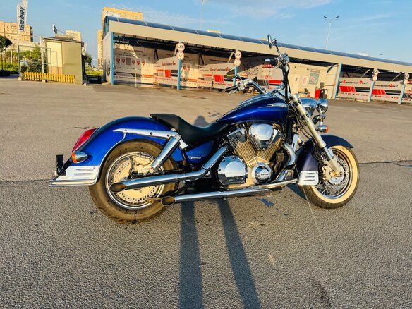 2002 Honda VTX 1800, синий, 635000 рублей - вид 7