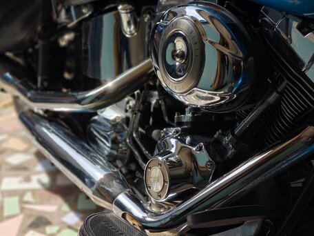 2011 Harley-Davidson Heritage, голубой, 1150000 рублей, вид 3