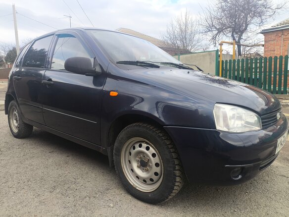 2007 Lada (ВАЗ) Kalina I, синий, 299000 рублей - вид 1