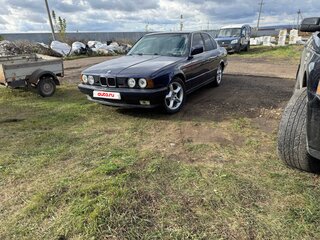 1990 BMW 5 серии 524d III (E34), синий, 280000 рублей, вид 2